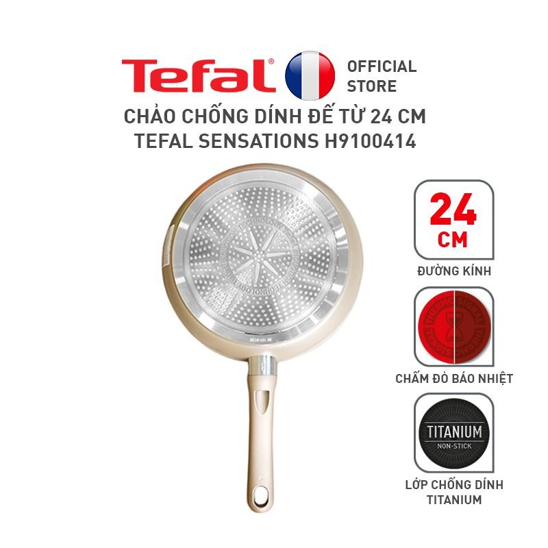 Chảo chiên Tefal Sensations 24cm, 26cm, 28cm - Hàng Chính Hãng