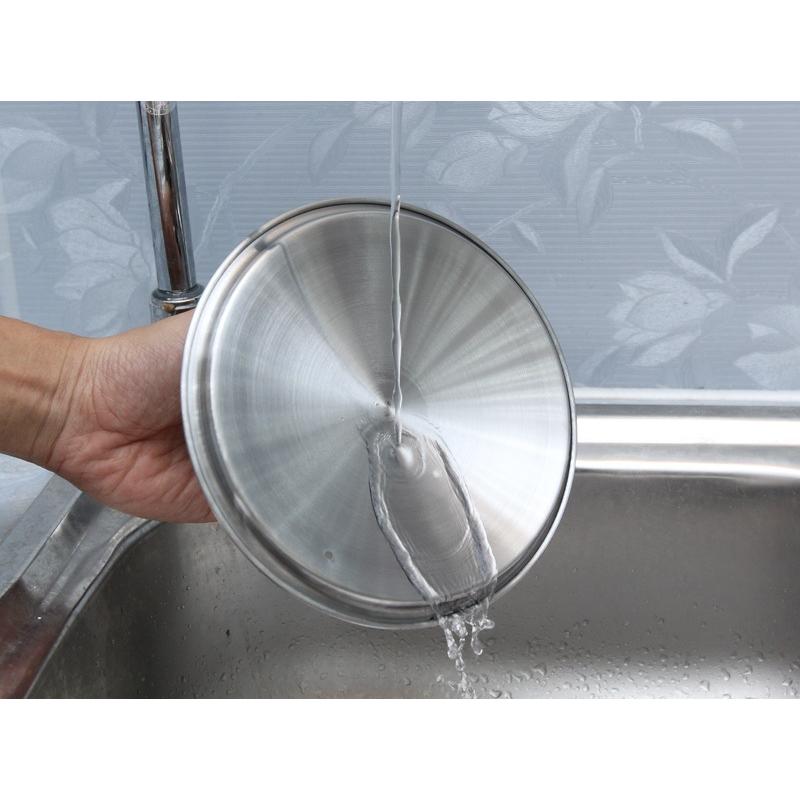 Nồi Inox Sơn Thân Cool Quai Inox 3 Đáy 24cm Fivestar N24-3DM - Hàng Chính Hãng