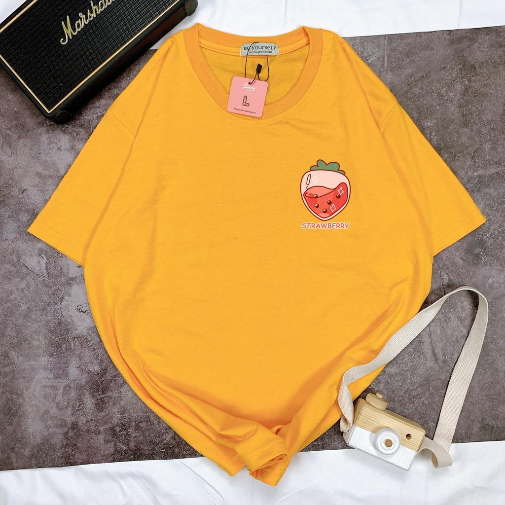 - Áo thun tay ngắn Be Yourself unisex size M L XL - STRAWBERRY