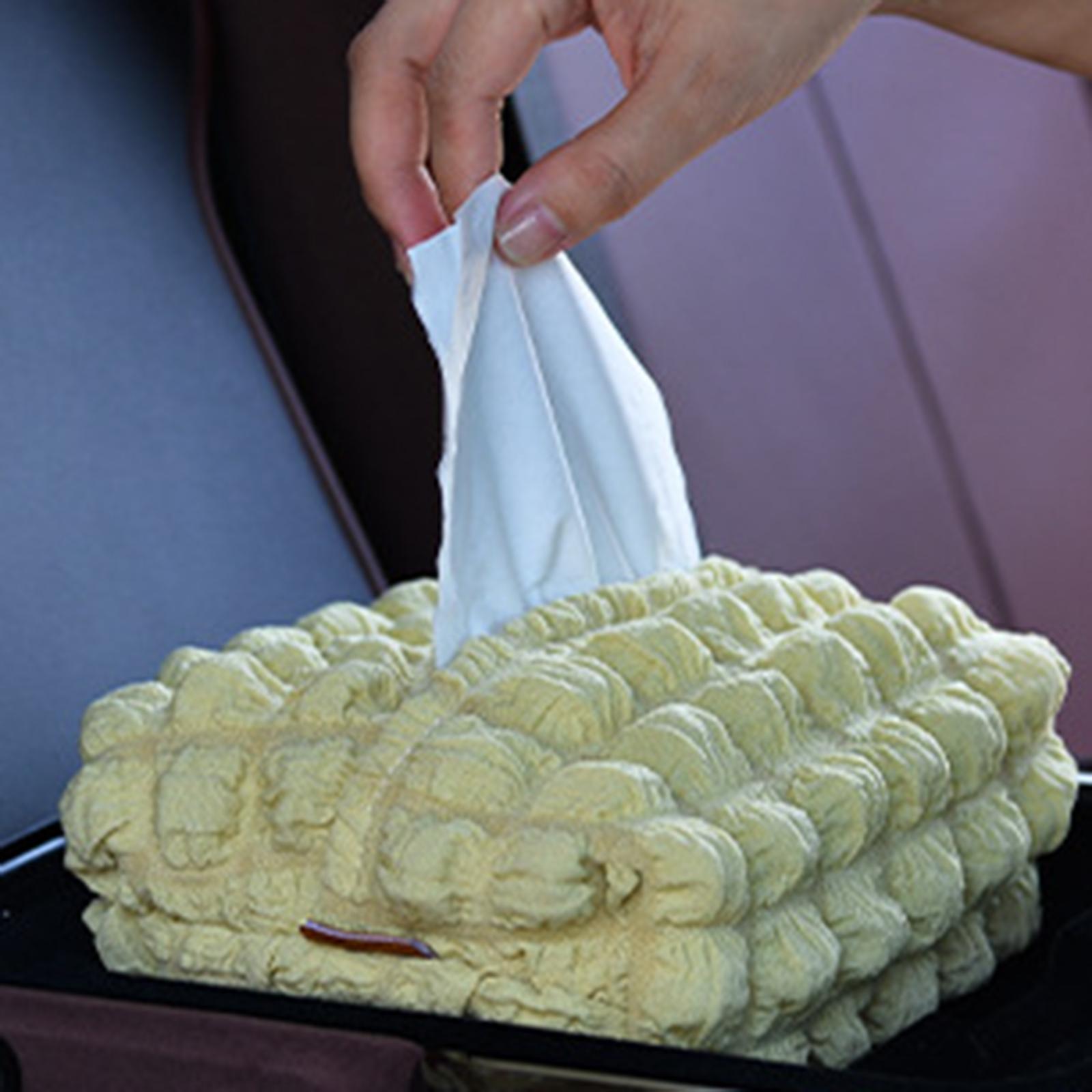Facial Tissue Box Holder Napkin Storage Box Tissue Box Cover Decor