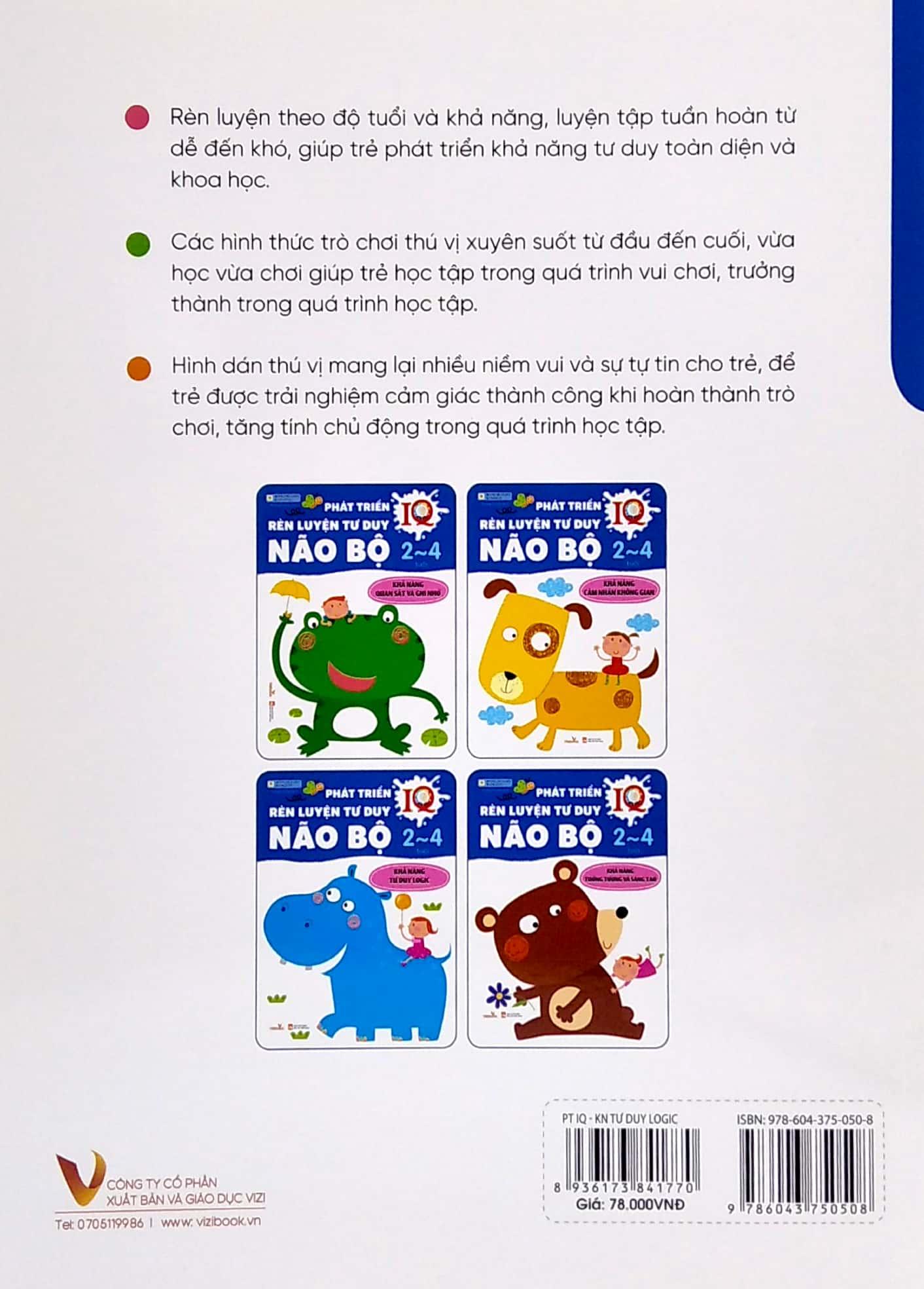 Phát Triển IQ Rèn Luyện Tư Duy Não Bộ 2-4 Tuổi - Khả Năng Tư Duy Logic