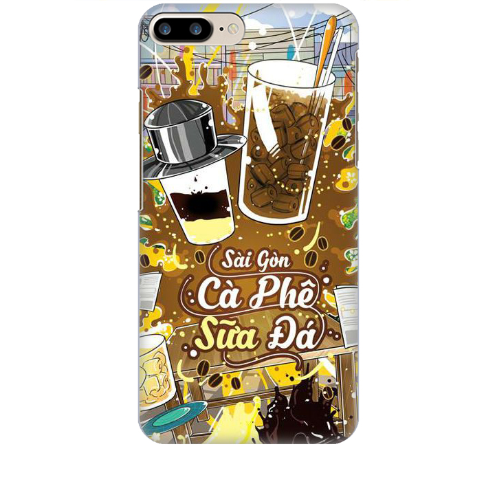 Ốp lưng dành cho điện thoại IPHONE 7 PLUS Hình Sài Gòn Cafe Sữa Đá - Hàng chính hãng