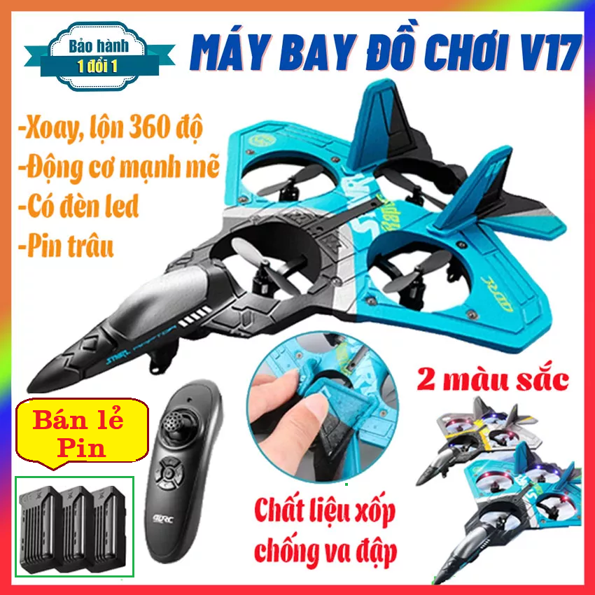 Pin Máy bay điều khiển từ xa V17, pin Phi Cơ Chiến Đấu V17 2.4G