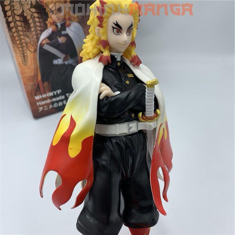 Mô hình nhân vật Viêm Trụ Kyojuro Rengoku 23cm Kimetsu No Yaba Thanh gươm diệt quỷ cứu nhân Tanjiro Nezuko Zenitsu