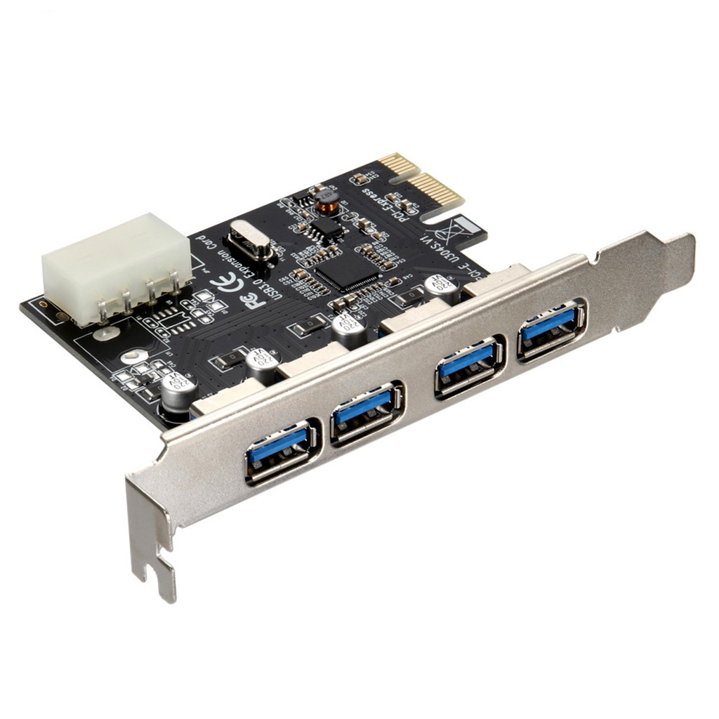 Card chuyển đổi PCI Express sang USB 3.0 4 port (Đen)