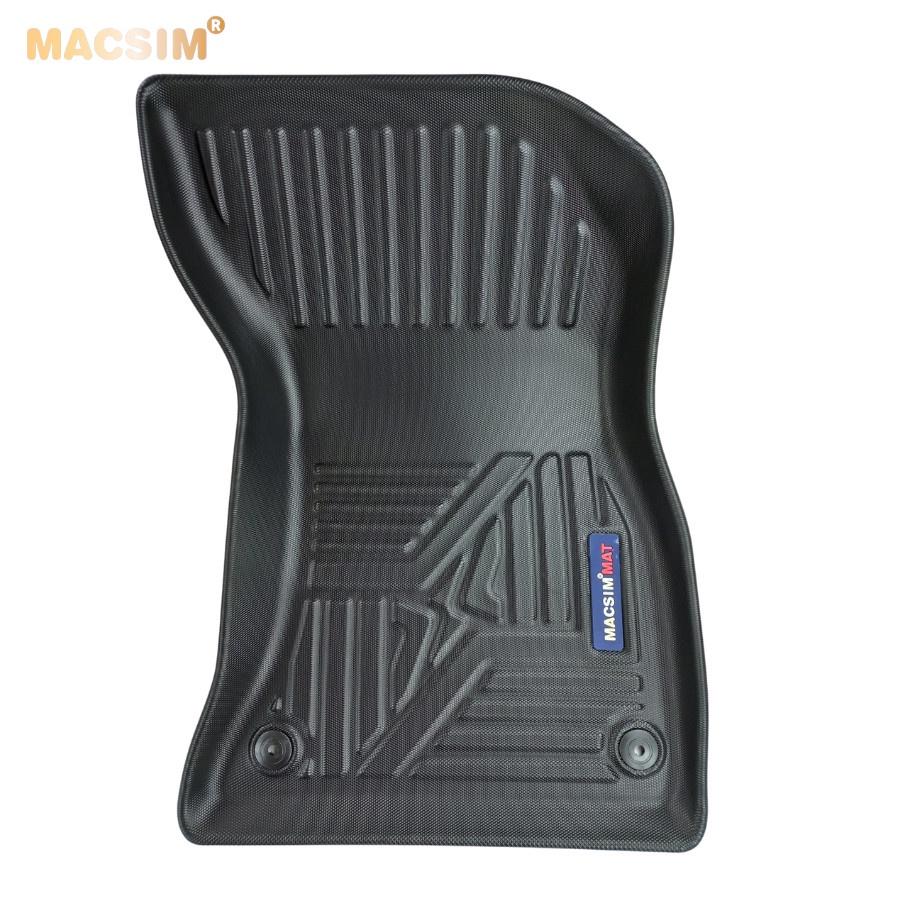 Thảm lót sàn xe ô tô New Audi Q5 2018- đến nay Nhãn hiệu Macsim chất liệu nhựa TPE đúc khuôn cao cấp - màu đen