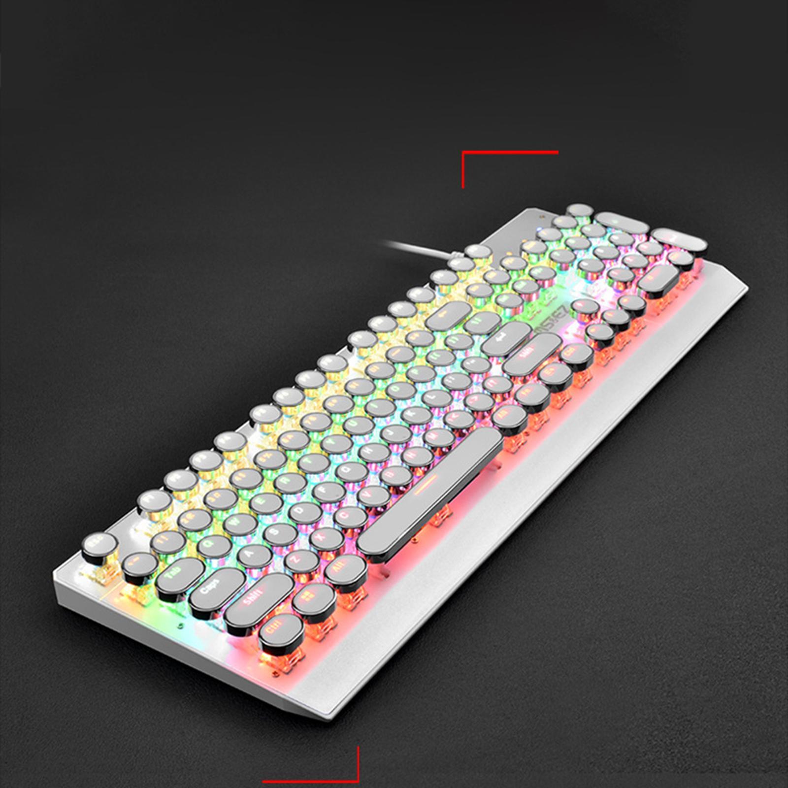 Mechanical Gaming Keyboard RGB Backlit 104 Keys for PC