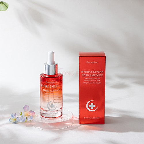 Tinh chất dưỡng ẩm Pharmaform Hydra 5 Glycan PDRN Ampoule (50ml) - Hàng chính hãng
