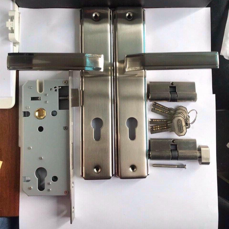 Khoá tay gạt cửa đi KSAITE TB66 Trắng bóng, Trắng sữa, Đen