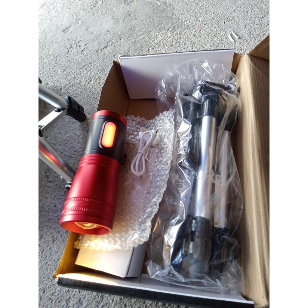 Đèn soi phao 4 bóng 4 chế độ cùng đèn bên cạnh soi mồi chuyên dùng câu cá ban đêm  -MN01