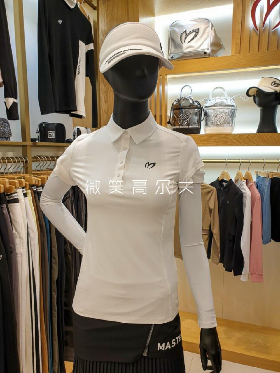 Áo golf nữ dài tay MBE thoáng mát co giãn thoáng mát siêu nhẹ AM005