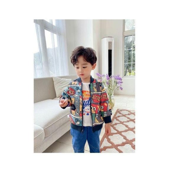 Áo khoác gió 1 lớp kuromi khoá kéo cho bé gái đáng yêu