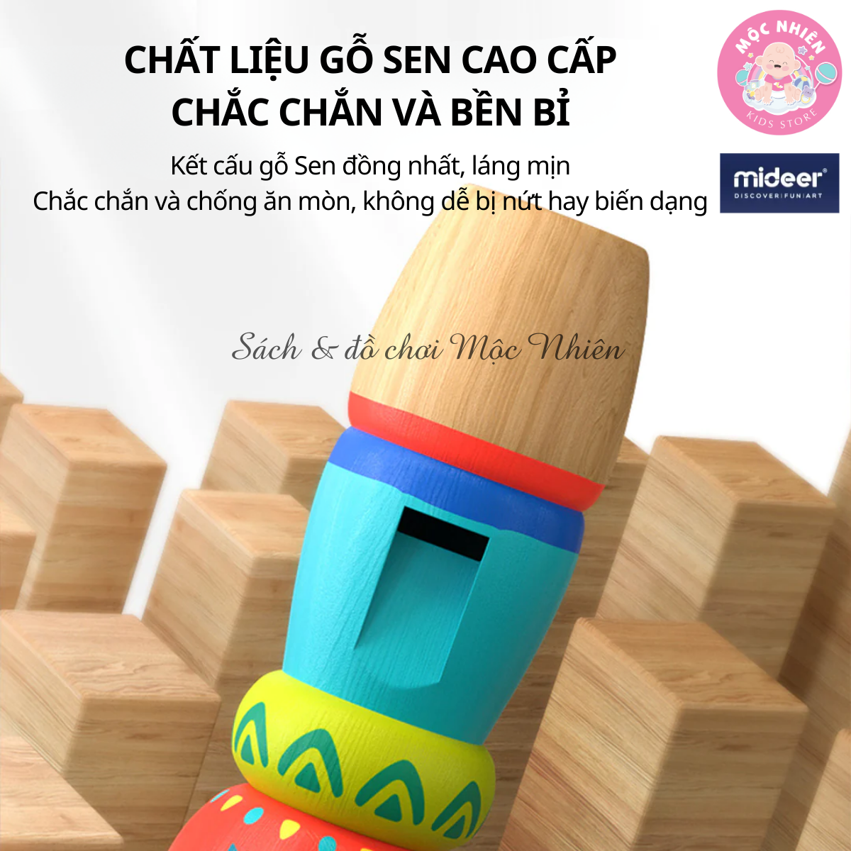 Đồ chơi âm nhạc - Sáo dọc 6 lỗ thương hiệu Mideer