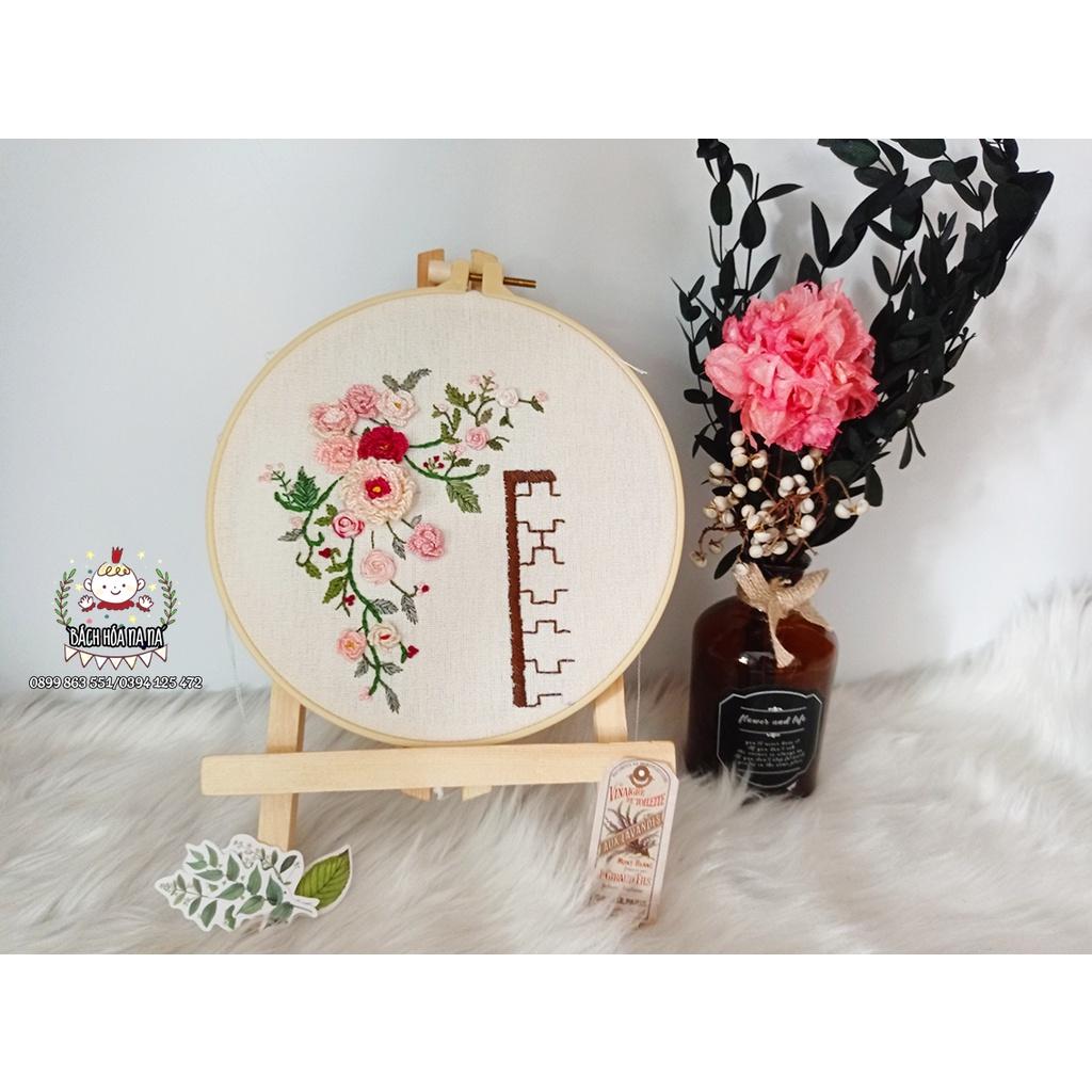 Kệ đỡ khung thêu trang trí xinh xắn giá đỡ chữ A để bàn gỗ thông handmade tự thêu DIY - Bách hóa Na Na