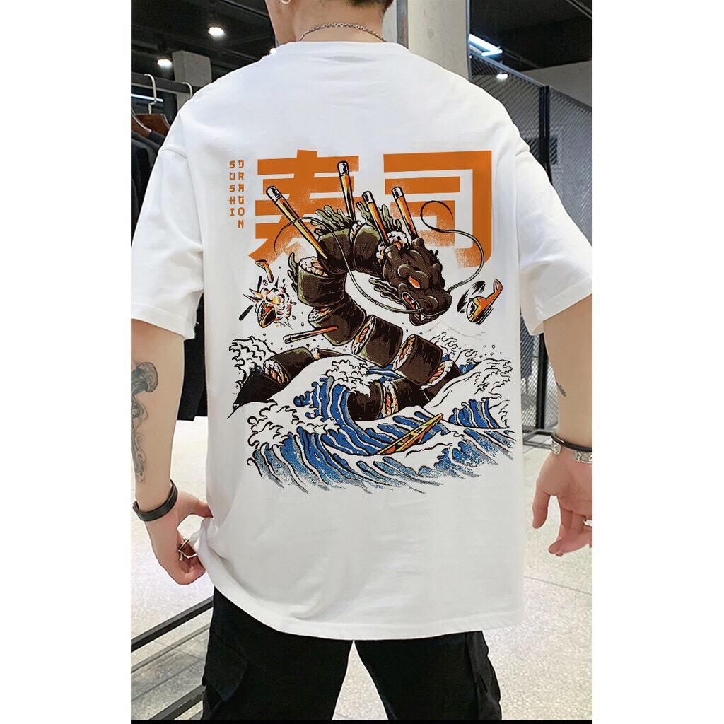 Áo Thun Tay Lỡ UNISEX Sushi Dragon