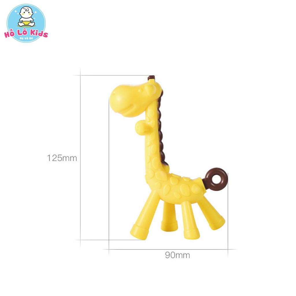 Gặm nướu cho bé silicon hình hươu và chuối, gặm niếu an toàn cho bé Hồ Lô Kids