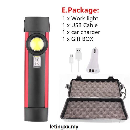 Đèn Led Cob 4 Chế Độ Có Móc Treo Sạc Usb Tiện Dụng