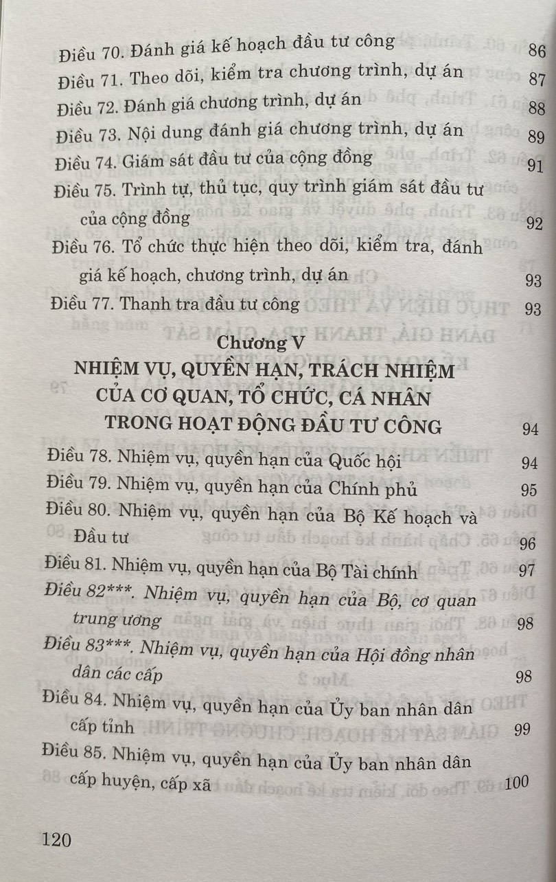 Luật Đầu Tư Công ( Hiện Hành )  ( Sửa đổi, Bổ sung năm 2020, 2022)