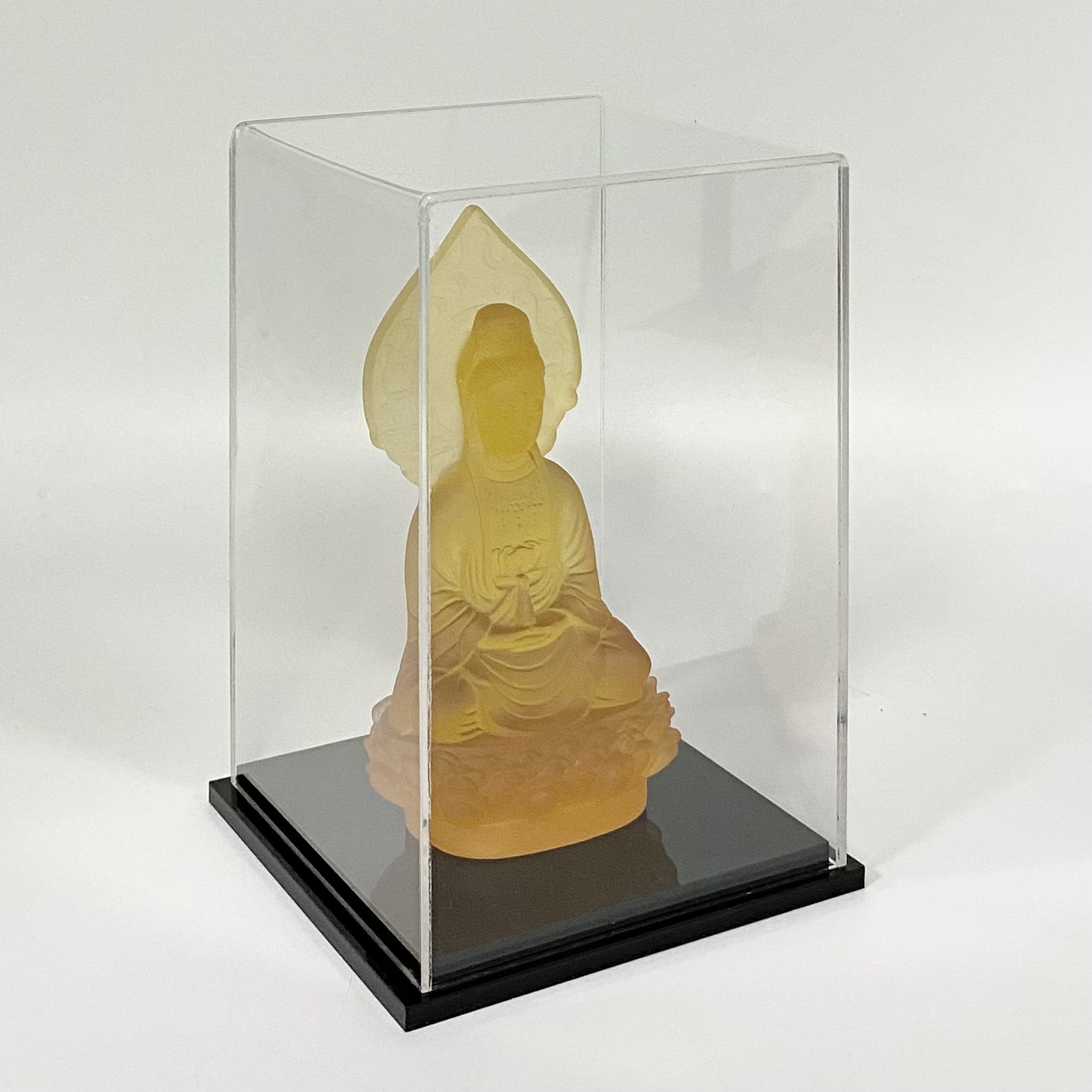 Hộp mica Enter BOX108 15x15x25cm mica dày 2mm, đế đen 5mmx2 chữ nhật đứng, Hộp trưng bày mô hình, Hộp mica trong chống bụi