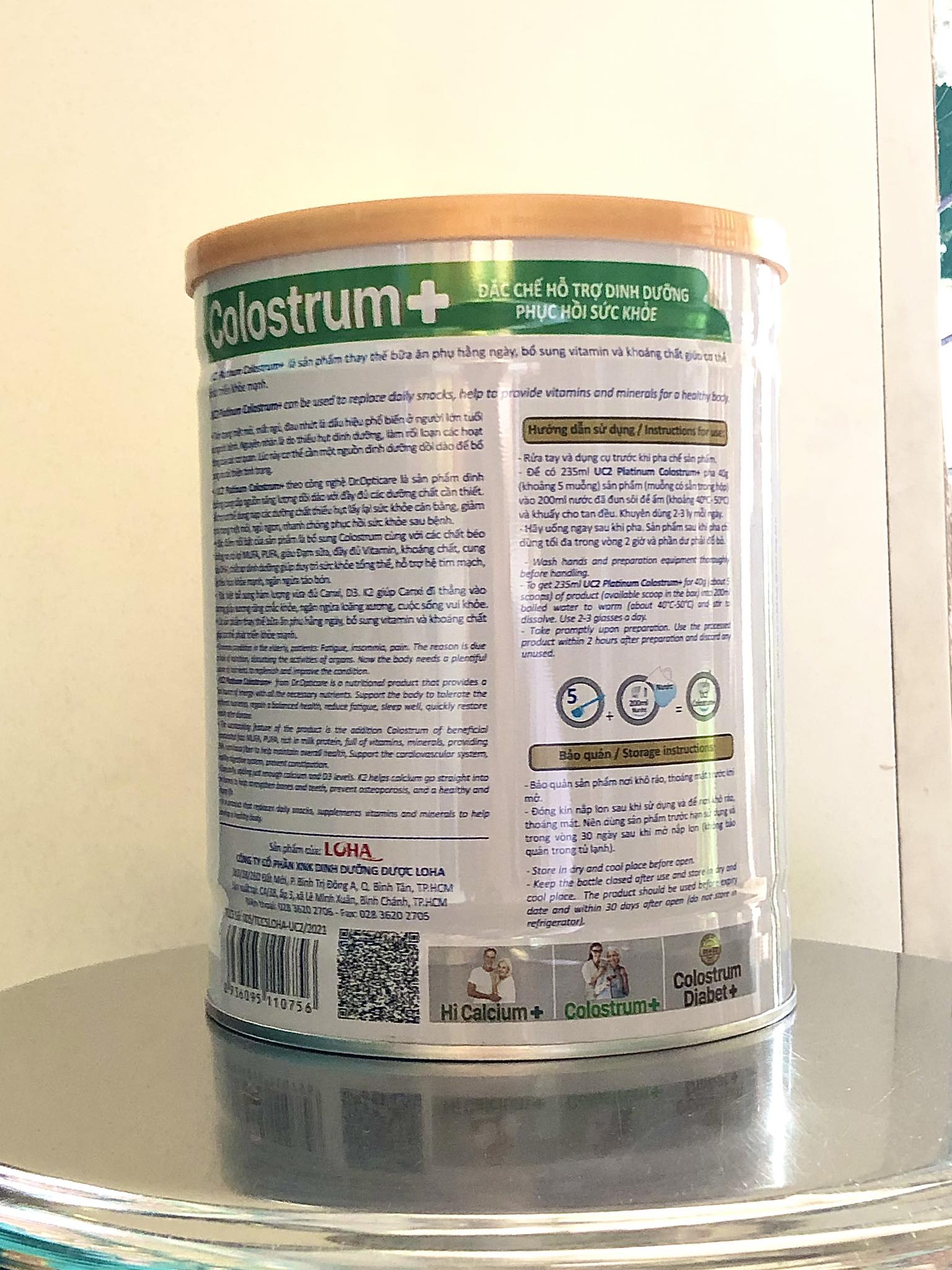 Combo 3 lon Sữa bột UC2 Platinum Colostrum+ lon 800g