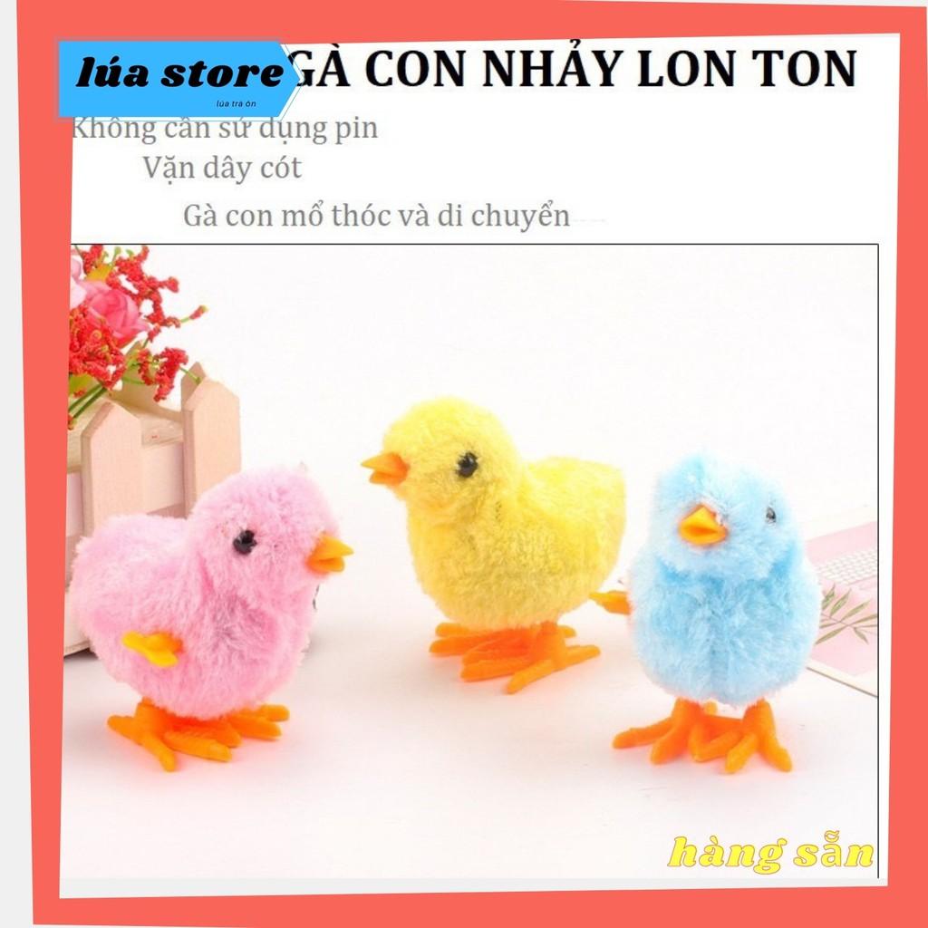 Gà con biết nhảy , vặn cót , không dùng pin , đồ chơi cho bé