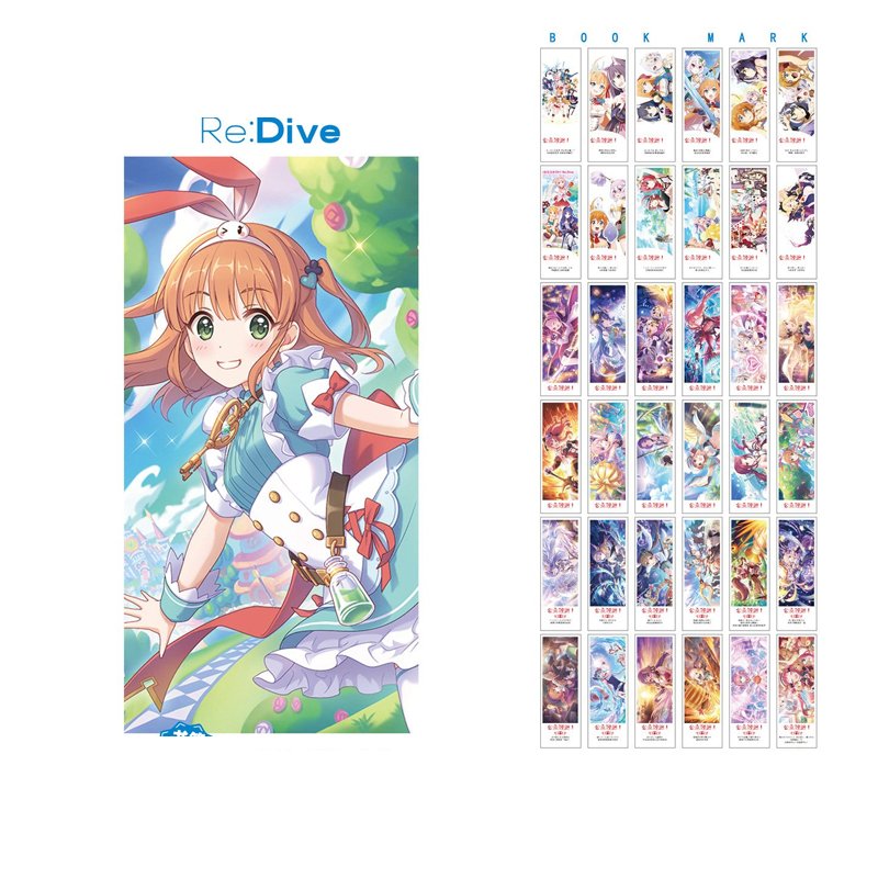 Hộp ảnh bookmark anime chibi in hình RE : DIVE PRINCESS CONNECT 36 tấm mẫu mới