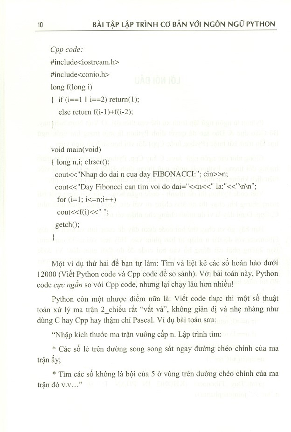 Bài Tập Lập Trình Cơ Bản Với Ngôn Ngữ Python