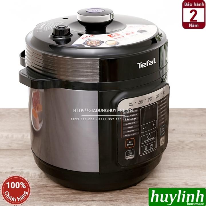 Nồi áp suất điện tử Tefal CY601868 - Dung tích 6 lít - Công suất 1000W - Hàng chính hãng