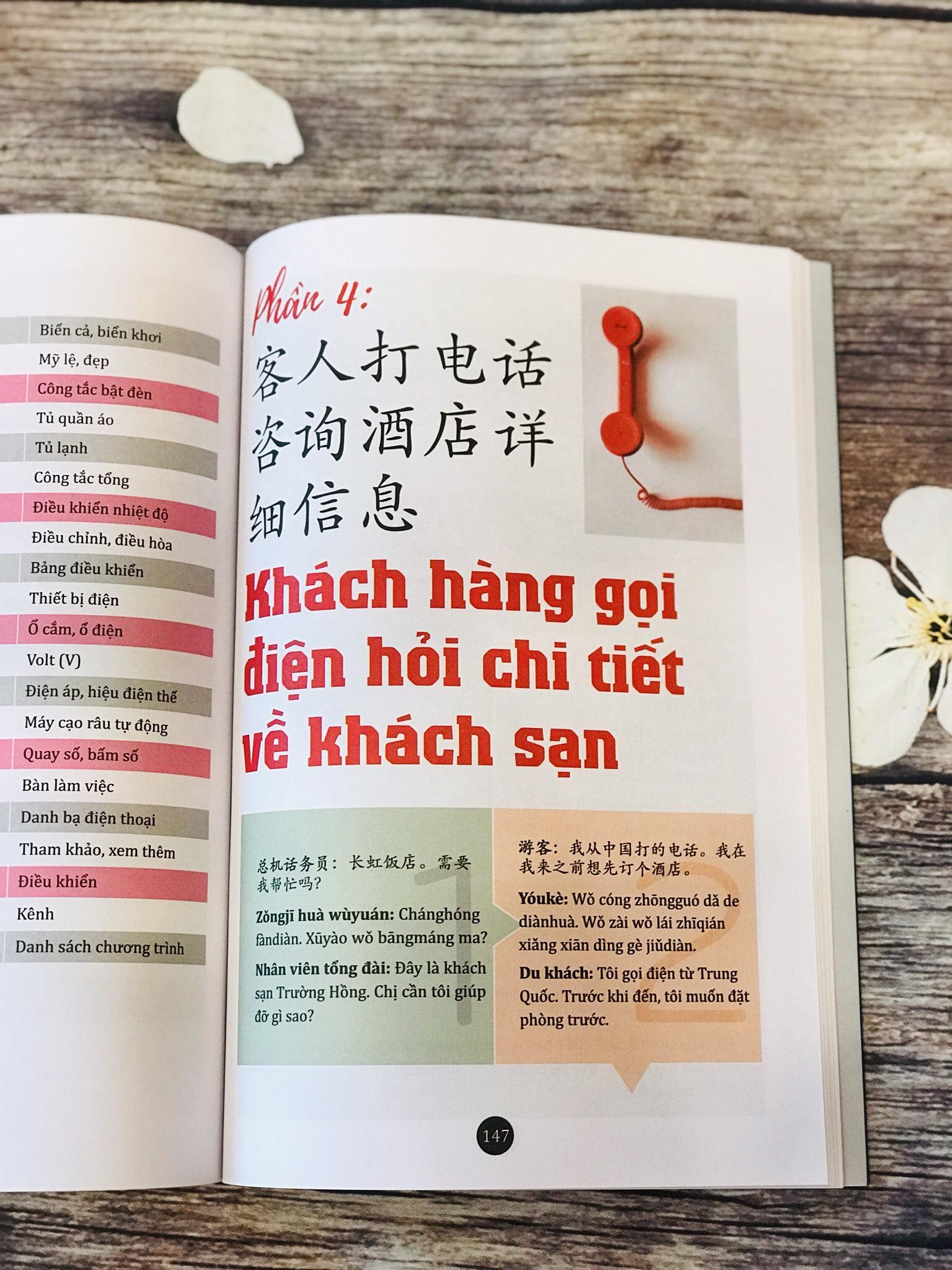 Combo 2 sách Từ điển hình ảnh Tam Ngữ Trung Anh Việt  16000 từ có mp3 nghe qua app– Pons General Reference Visual English Vietnamese Chinese Trilingual Dictionary +Hội Thoại Giao Tiếp Tiếng Trung Ngành Du Lịch Khách Sạn có mp3 nghe+DVD tài liệu