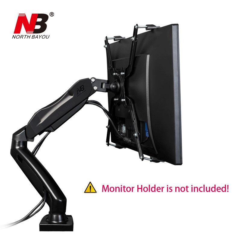 Kẹp màn hình LCD NB FP-1 17-27 inch dành cho các loại màn hình không có lỗ bắt vít - Hàng chính hãng