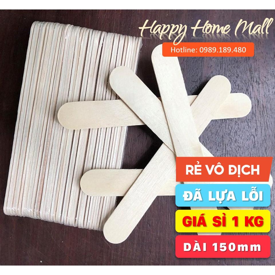 1 kg QUE GỖ WAX LÔNG vuốt cạnh đẹp 113mm 135mm 145mm 150mm quét phết wax tẩy lông nách lông chân