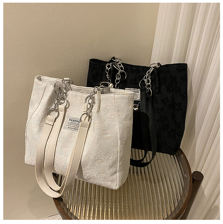 Túi Tote Da Vừa A4 Dây Đeo 2022 Da Dày Dặn Hoa Văn Chìm Sang Trọng Kích Thước 30.5x28x7cm Jess76