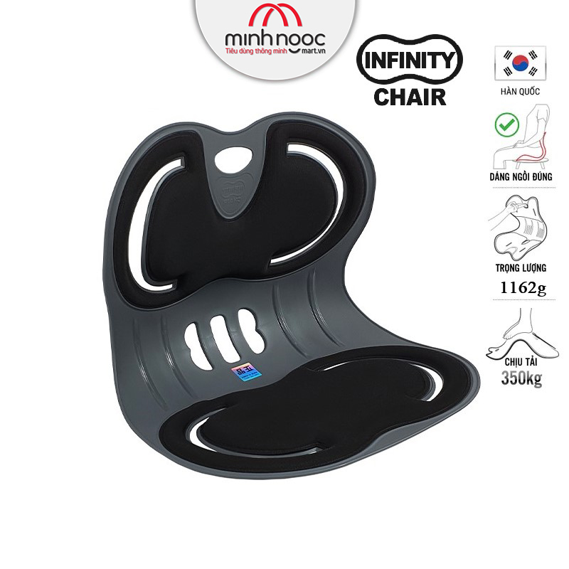 Ghế chỉnh dáng ngồi đúng Infinity Pit Chair - Hàn Quốc. Ghế rộng phù hợp Nam, Nữ cân nặng từ 45 - 75kg. Sản phẩm nhiều màu, nhiều lựa chọn Combo cho gia đình.
