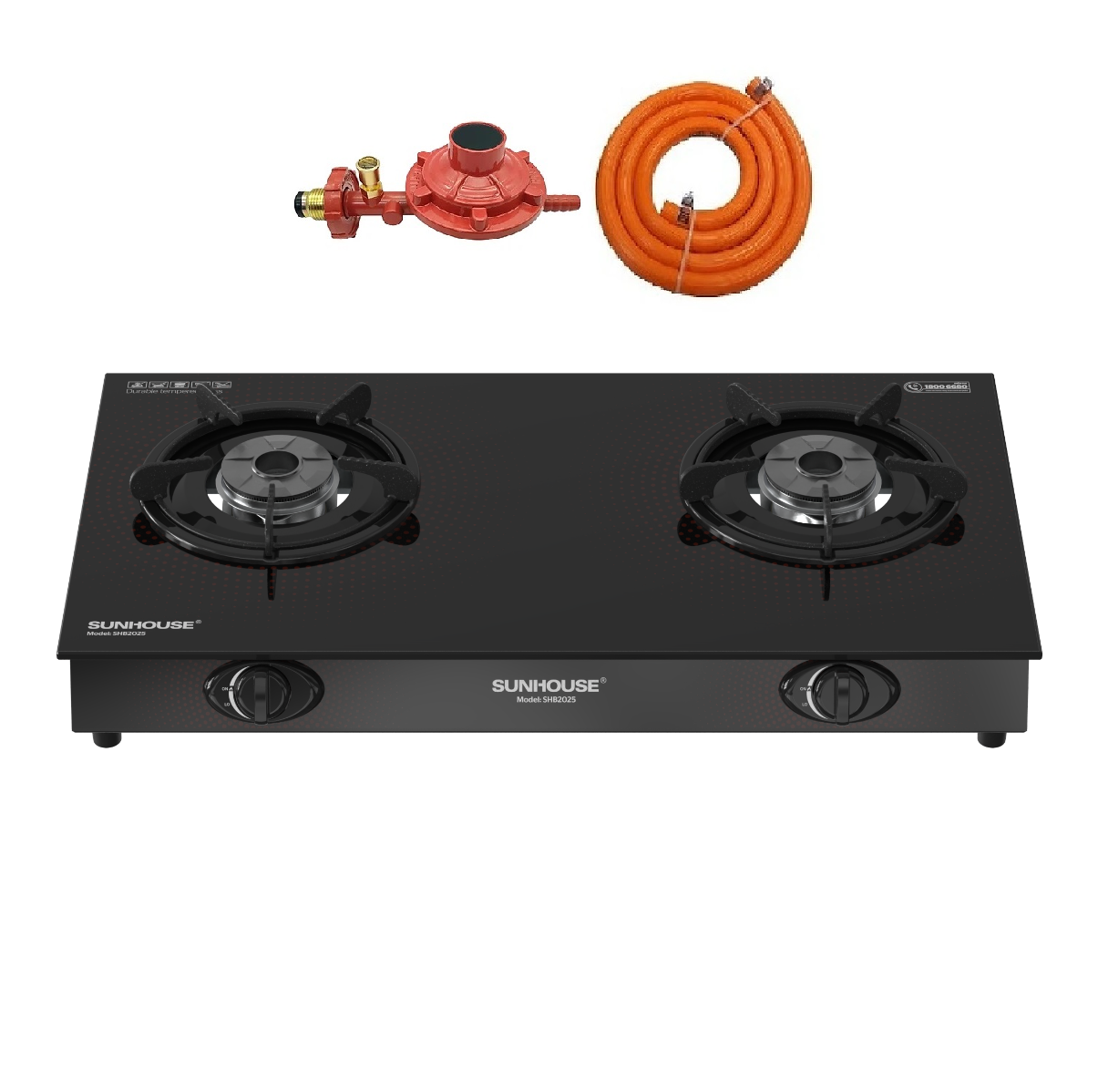 BẾP GAS DƯƠNG KÍNH SUNHOUSE SHB2025 - Hàng Chính Hãng