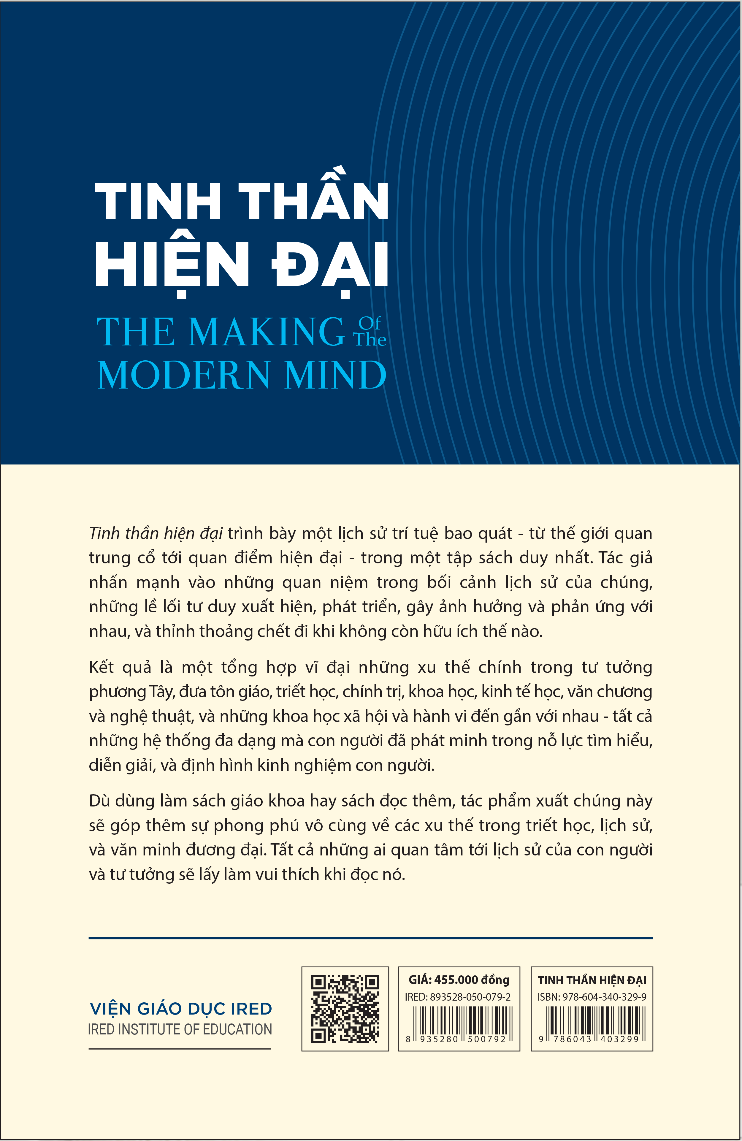 TINH THẦN HIỆN ĐẠI (The Making of the Modern Mind) - Lịch sử hình thành và phát triển - John Herman Randall, Jr. - Bùi Thanh Châu dịch - (bìa mềm)