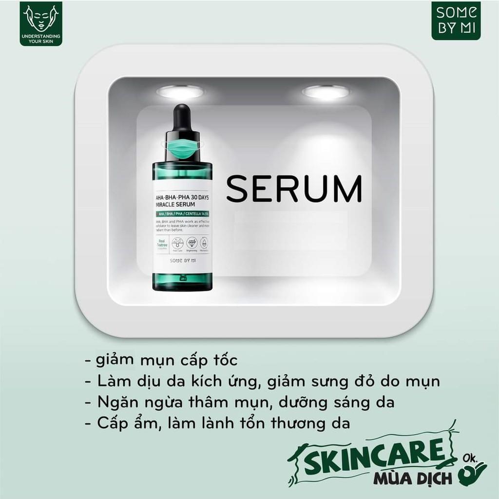 Bộ 3 SP Hỗ Trợ Giảm Mụn Some By Mi AHA-BHA-PHA 30 Days Miracle