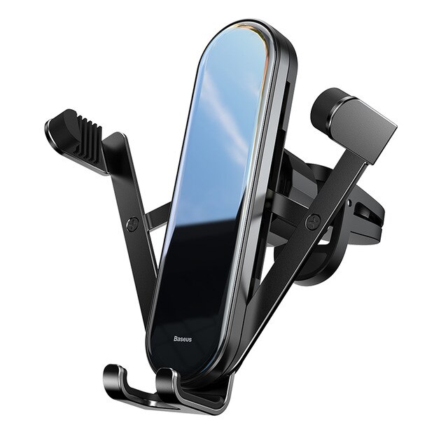 Giá đỡ điện thoại khóa mở tự động cho xe hơi ô tô hiệu Baseus Penguin Gravity Car Mount  dạng kẹp thông gió cho xe hơi / ô tô (giao màu ngẫu nhiên) - Hàng nhập khẩu