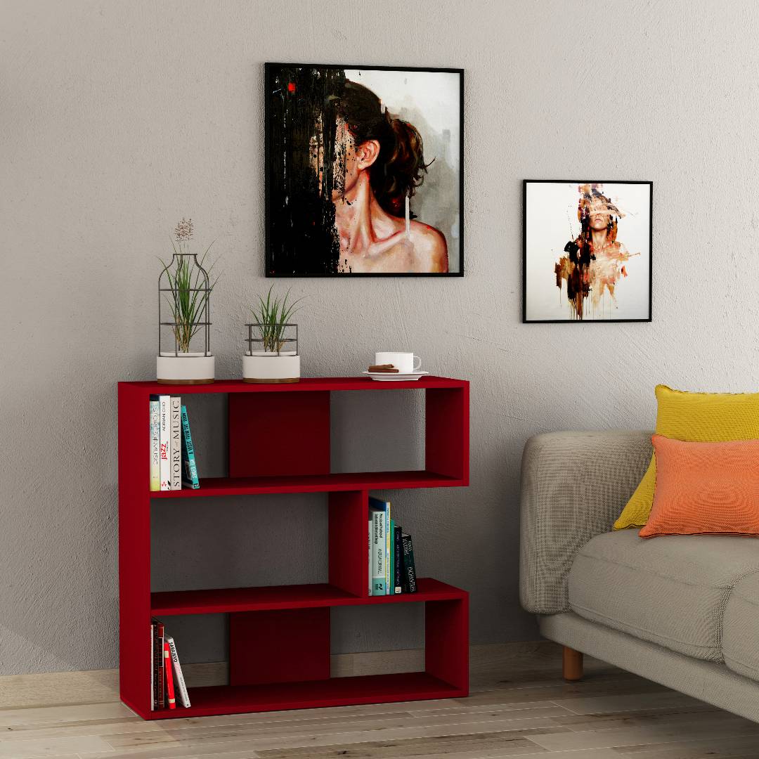 Giá sách bằng gỗ kiểu dáng tiện dụng SMLIFE Beethoven