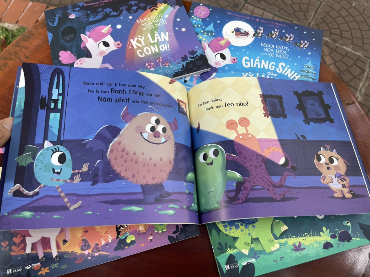 combo 6 tập – MƯỜI PHÚT NỮA ĐẾN GIỜ ĐI NGỦ – Crabit Kidbooks – in màu toàn bộ