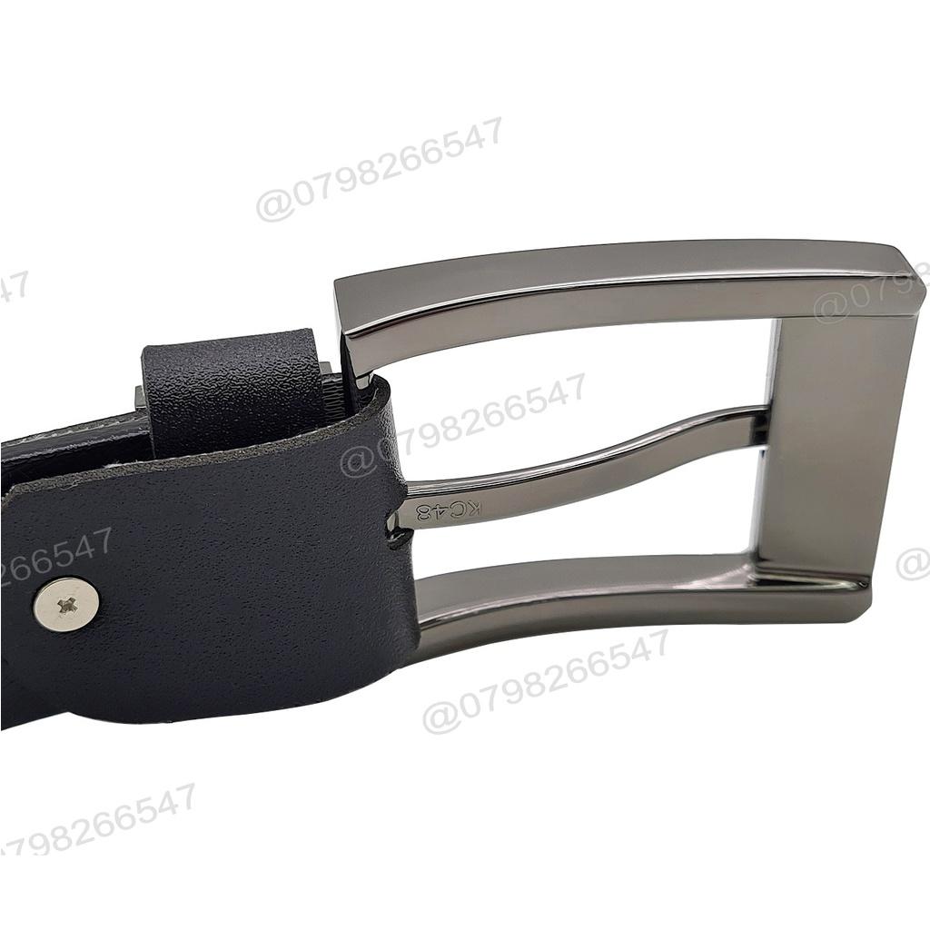 Dây nịt nam giả da cao cấp DHM-210 | Đầu khóa kim nguyên khối mạnh mẽ