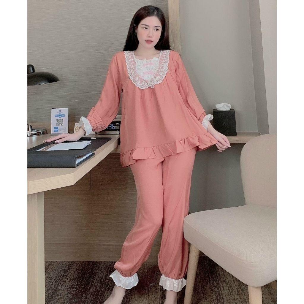 Bộ đồ bầu dài tay M406 chất đũi cao cấp freesize từ 45 đến 70kg