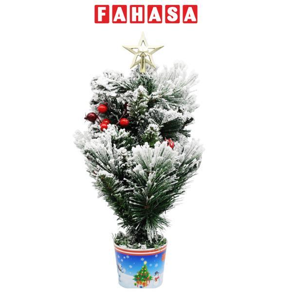 Cây Thông Mini 3 Loại Lá Phủ Tuyết Trang Trí Noel 45 cm - Chaang Chiia LP-3LLD-45CM