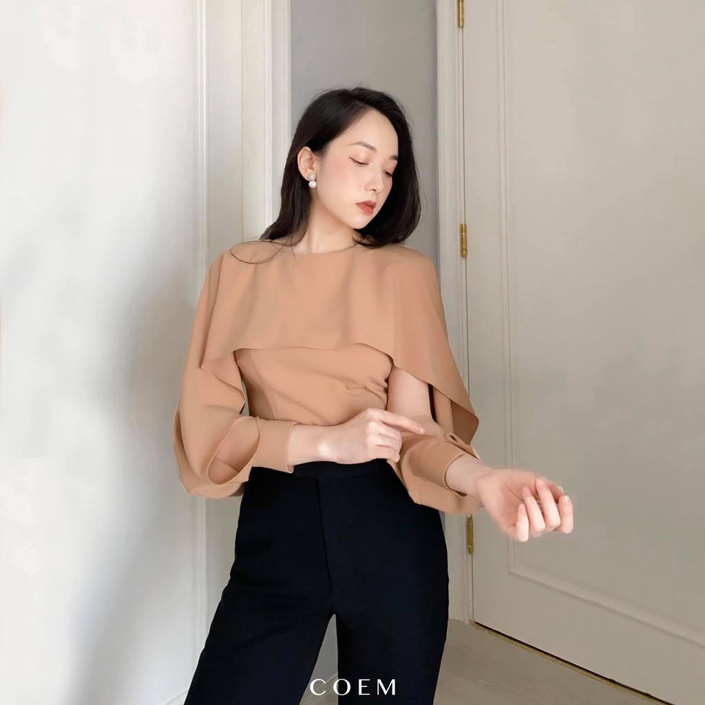 Quần Tây Cạp Cao Ống Suông Màu Đen Chất Liệu COTTON TUYẾT CO EM Thiết Kế Phù Hợp Đi Làm Đi Tiệc Hoặc Dạo Phố