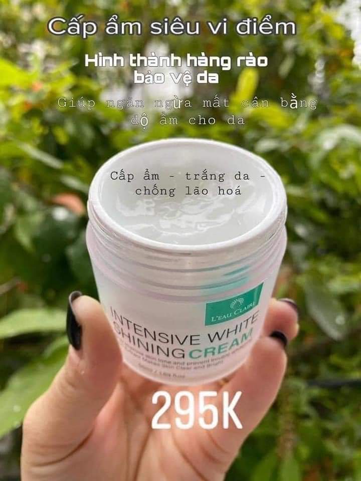 Kem dưỡng trắng căng bóng chuyên sâu – Intensive White Shining Cream Leau Claire