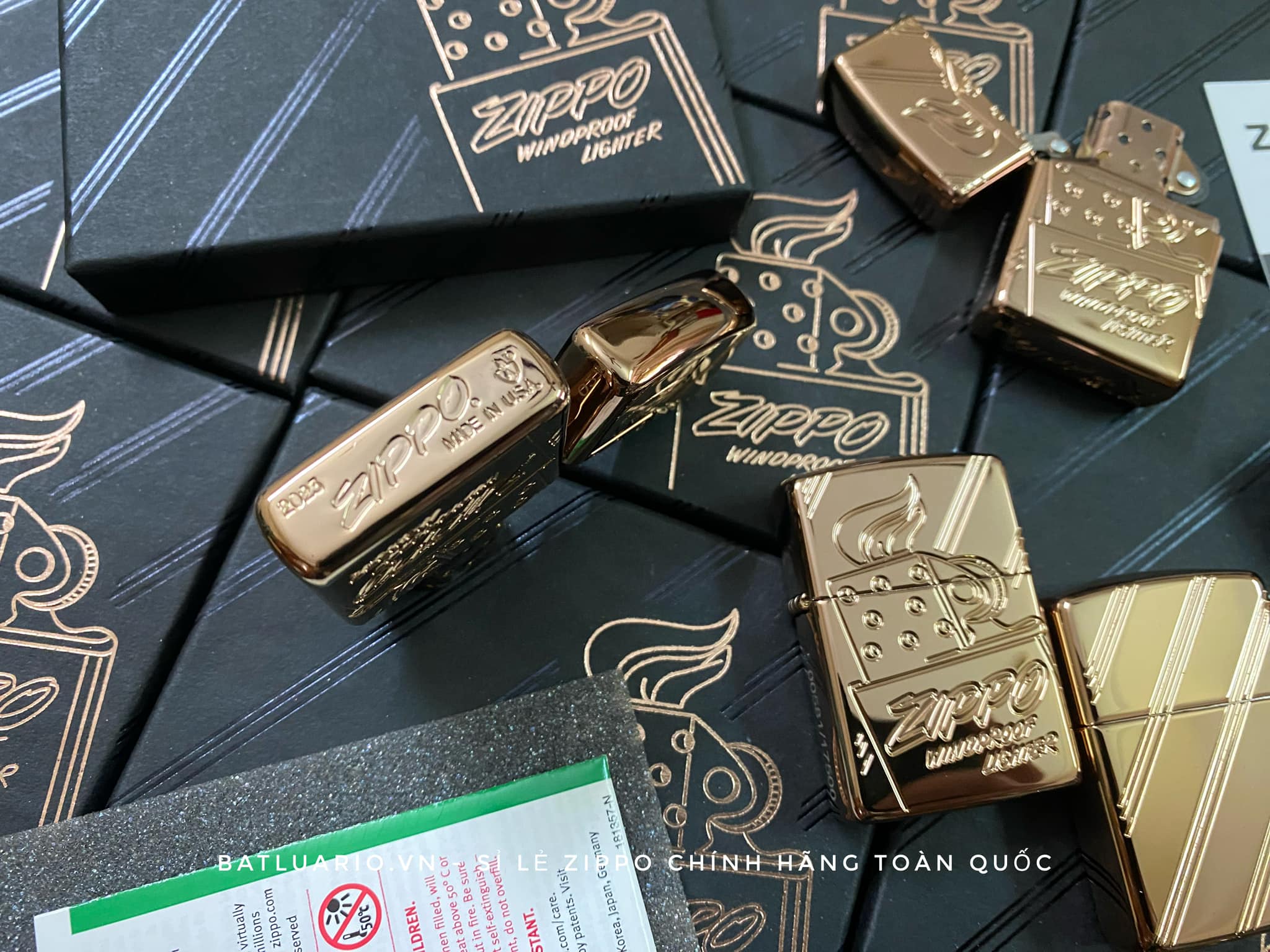 Bật Lửa Zippo 48768 - Zippo Script Collectible Armor Rose Gold