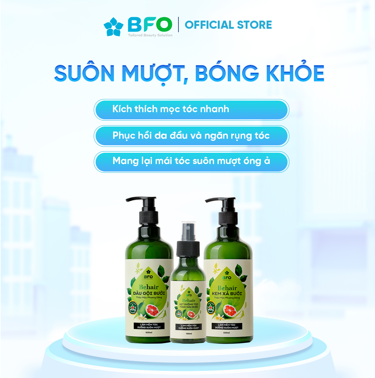 Dầu Gội Xả Bưởi Tinh Chất Thiên Nhiên Giúp Thư Giãn Giảm Rụng Tóc Dung Tích 500ml