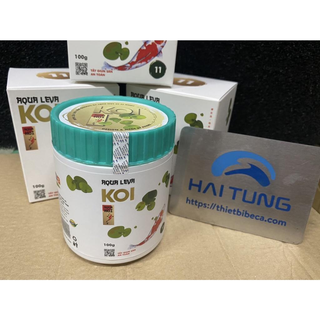 Chế phẩm số 11 , Phòng trị Giun sán Ký sinh Túi mặt , đường ruột AQUA LEVA lọ 100gdành cho cá koi