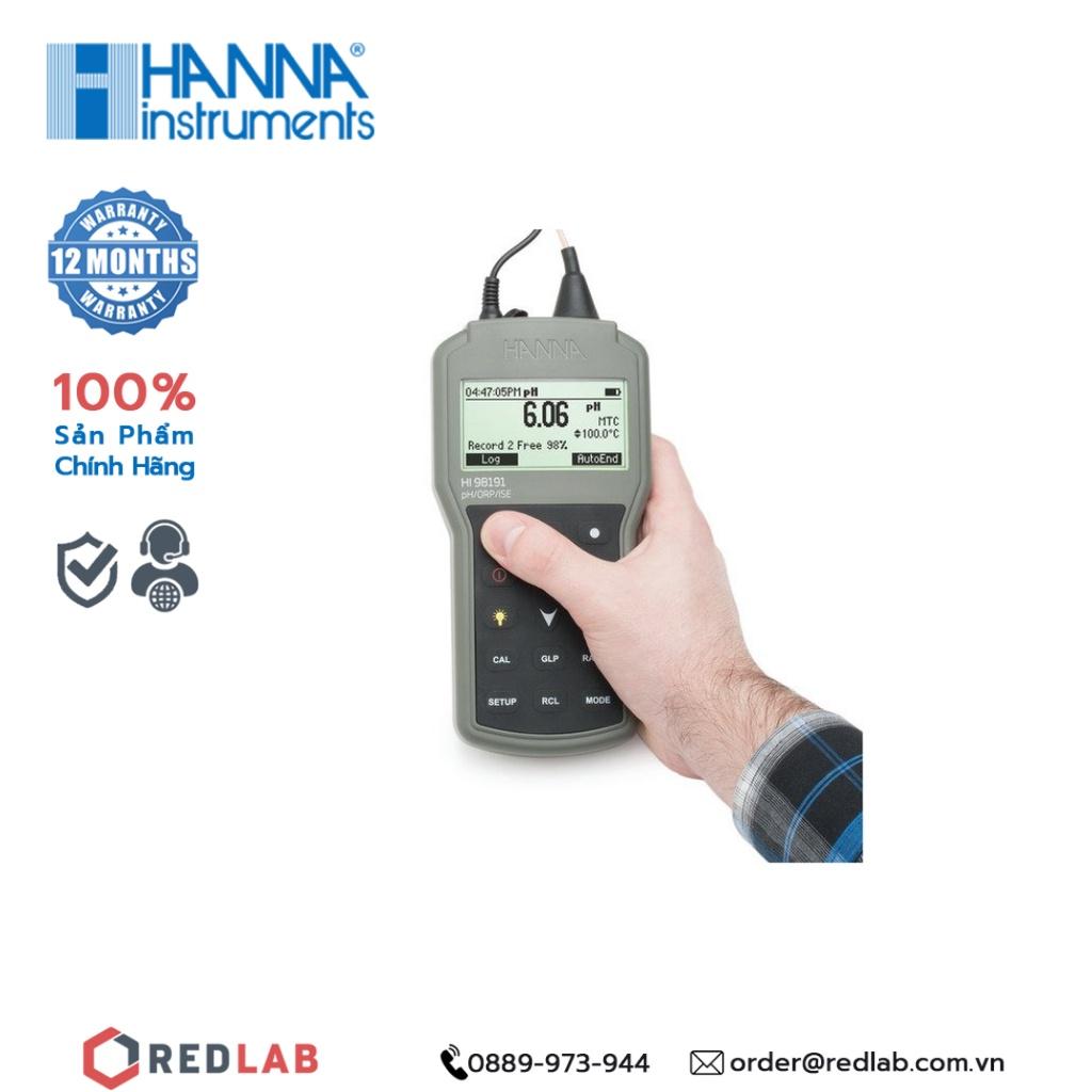 Máy đo pH/ORP/ISE/Nhiệt Độ Hanna HI98191