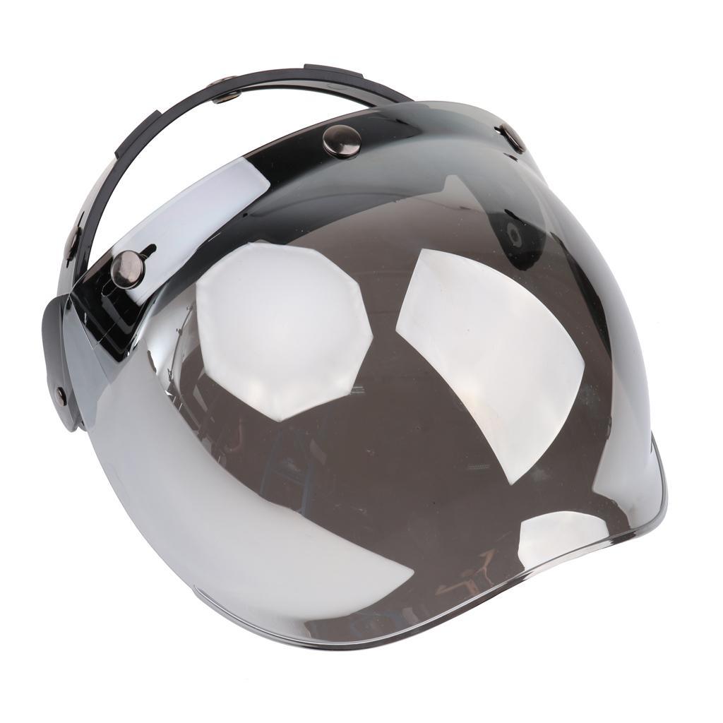 Up 3-Snap Bubble Half/Open Face Visor Windshield