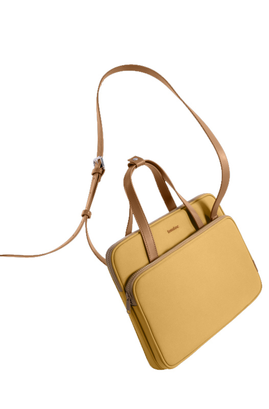 Túi Đeo Chéo dành cho Macbook 13”/14”, Ultrabook 13″ TOMTOC (USA) Premium Theher Shoulder Bag - H22C1 - Hàng Chính Hãng